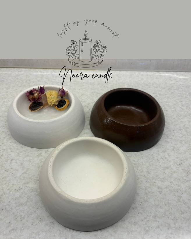 ظرف سنگ مصنوعی دکوراتیو گرد Small